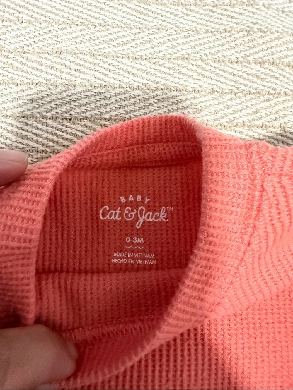 Cat & Jack Coral Ribbed Two-Piece Matching Set
